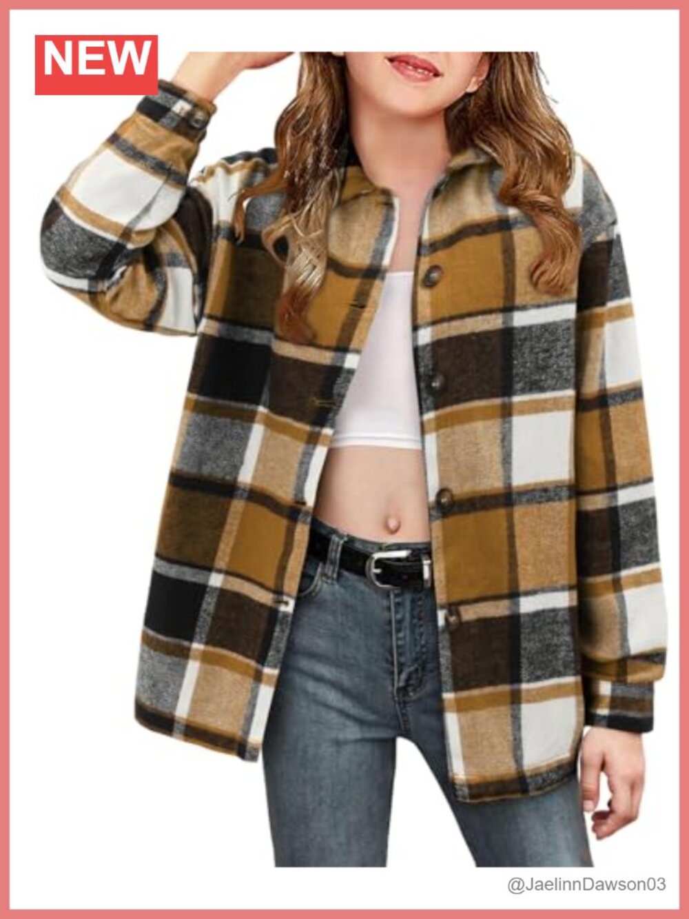 Girls Plaid Button Down Western Shirt Long Sleeve Casual Collared Blouse
